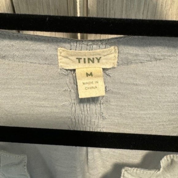 TINY for Anthropologie Blue/Gray Ombré Lacona Popover Blouse in Size Medium - Picture 3 of 4